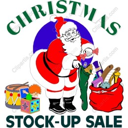 Santa Claus - Christmas Stock-Up Sale