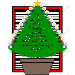Festive Christmas Tree with Candles and Star