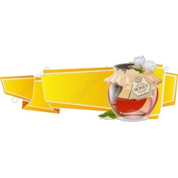 Honey Jar with Customizable Banner