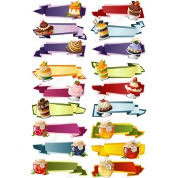 Dessert Banner Clipart Bundle