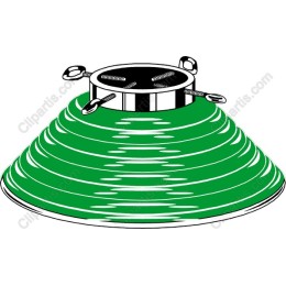 Green Spinning Top