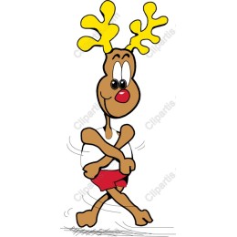 Cheerful Dancing Reindeer