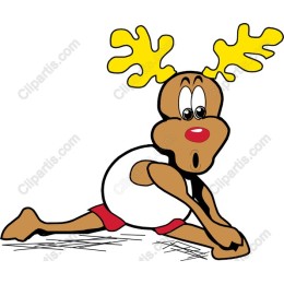 Cheerful Cartoon Reindeer