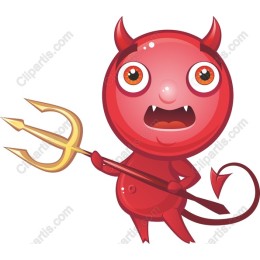 Playful Red Devil Cartoon