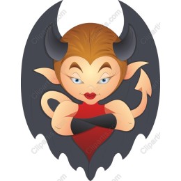 Playful Cartoon Devil