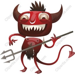 Playful Cartoon Devil