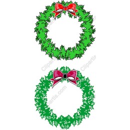 Festive Holiday Wreaths Set