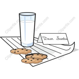 Festive Cookies & Milk for Santa