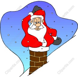 Jolly Santa Claus Chimney