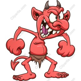 Cheerful Cartoon Devil
