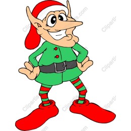 Cheerful Christmas Elf