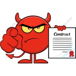 Fiery Devil with Contract