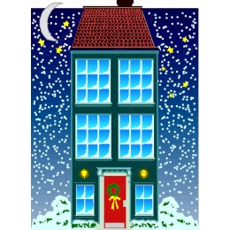 Festive Winter House