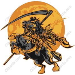Fearless Warrior on Horseback