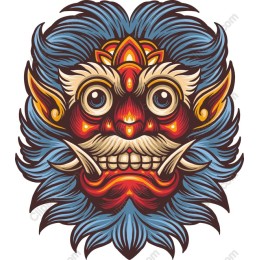 Vibrant Artistic Mask