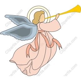 Elegant Angel Trumpet Player