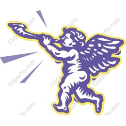 Whimsical Cherub Trumpet