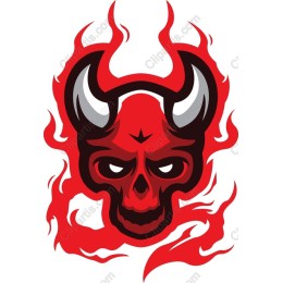 Fierce Red Skull