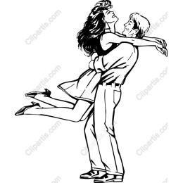 Romantic Couple Embrace