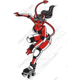 Fierce Roller Skating Devil