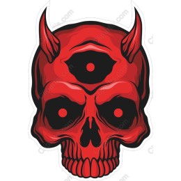 Red Demon Skull