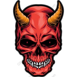 Devilish Red Skull
