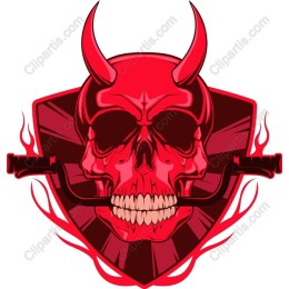 Red Devil Skull