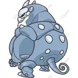 Playful Blue Creature