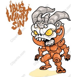 Fierce Cartoon Monster