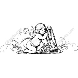 Angel Child with Hourglass