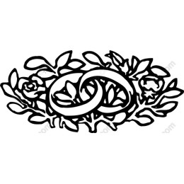 Elegant Intertwined Wedding Rings
