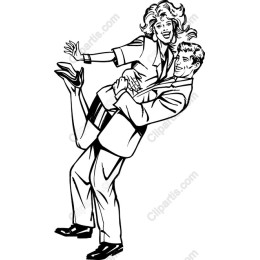 Joyful Dancing Couple