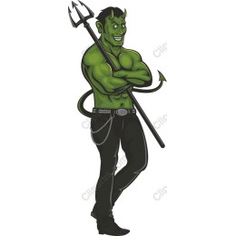 Muscular Green Devil