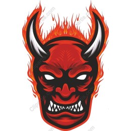 Fiery Demon Mask