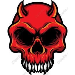 Red Demon Skull