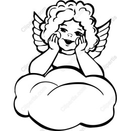 Playful Cherub on Cloud