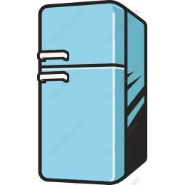 Retro Blue Fridge