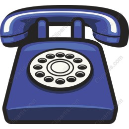 Vintage Blue Rotary Telephone