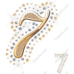Golden Glittering Number 7
