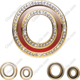 Elegant Jeweled Metal Ring