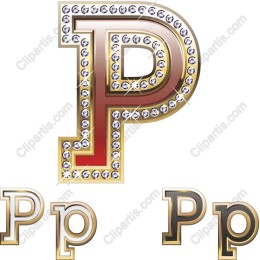 Dazzling P Letter