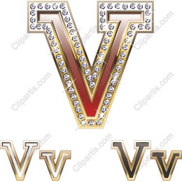 Glamorous V Letter