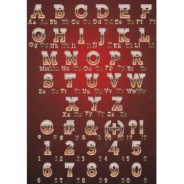 Glamorous Gold and Silver Alphabet Clipart Set