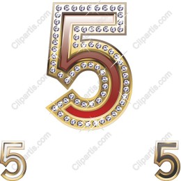 Dazzling 5 Number Gemstone