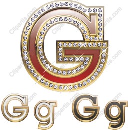 Glamorous Rhinestone-Encrusted G