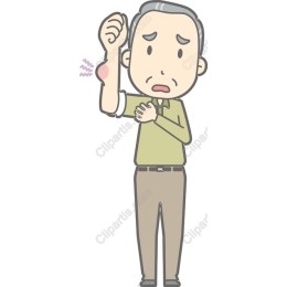 Elderly Man with Elbow Discomfort