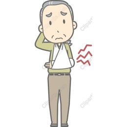 Concerned Man with a Sling