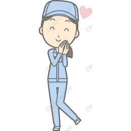 Charming Blue Uniform Character