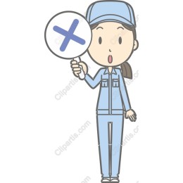 Surprised Character with Cross Sign