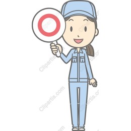 Cheerful Character Holding O Sign